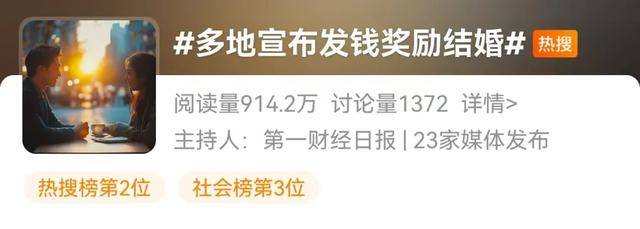 皇冠信用网在哪里开通_“初婚最高奖励4万元”！多地宣布发钱奖励结婚皇冠信用网在哪里开通，有可能追回？